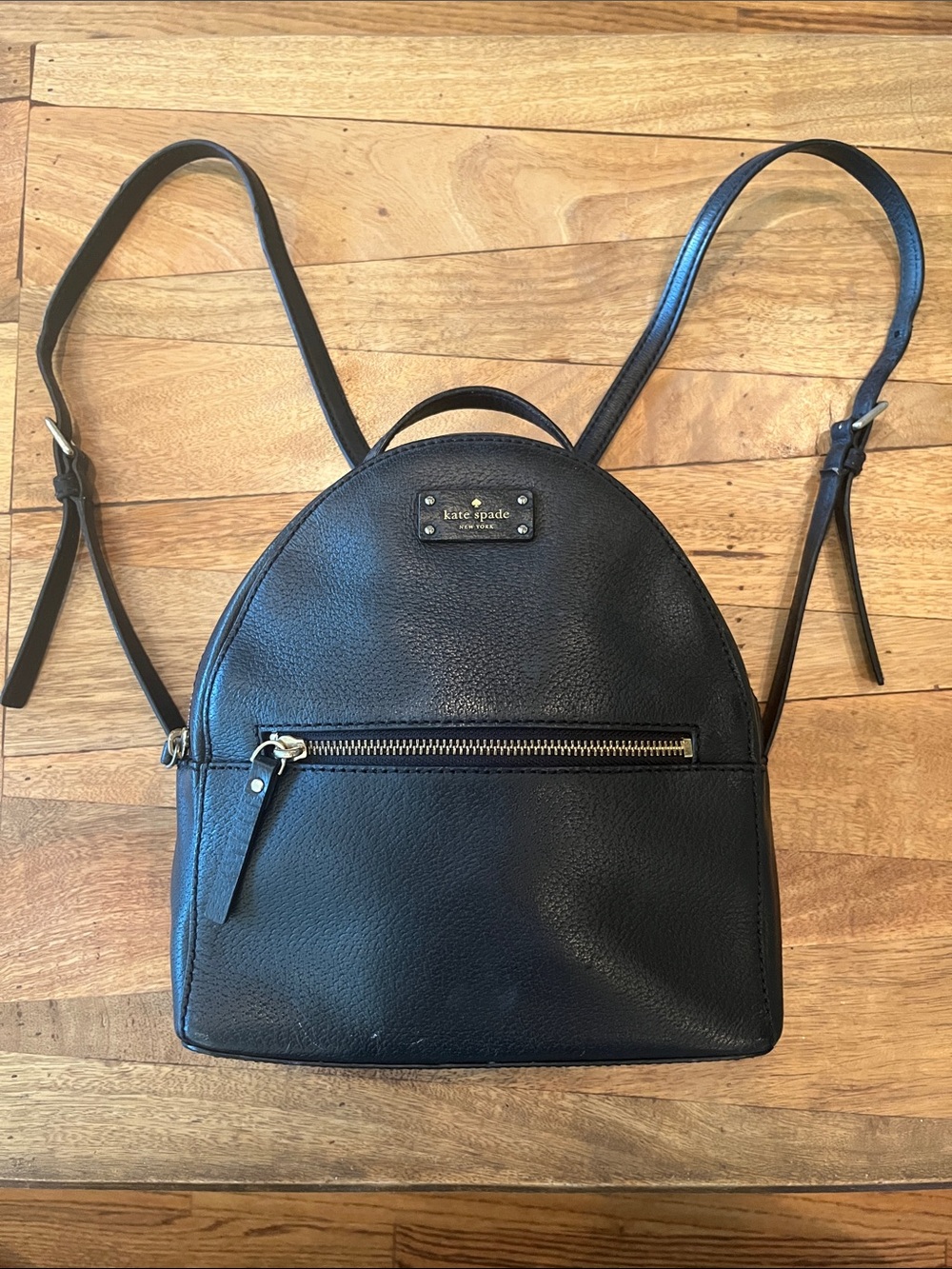 KATE SPADE GROVE STREET SAMMI DOME BLACK LEATHER BACKPACK